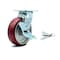 Service Caster 6 Inch Poly on Aluminum Caster with Roller Bearing and Brake/Swivel Lock SCC SCC-30CS620-PAR-TLB-BSL - alternate 1